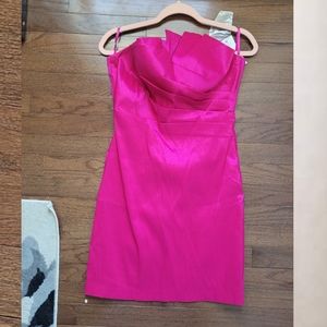 Sena Junior Large / women 10 Hot Pink cocktail dress NWOT